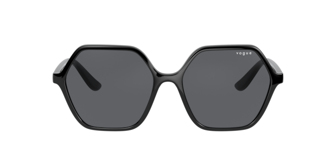 Vogue Hexagon Frame Sunglasses For Women In Black