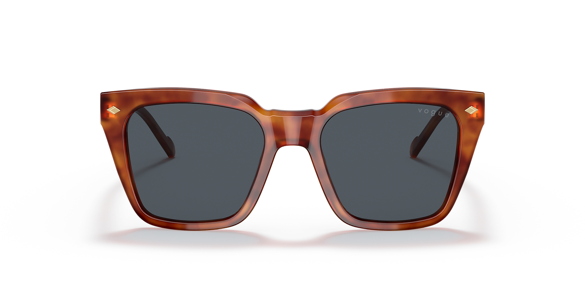 Vogue Grey Lens Sunglasses For Women In Rust