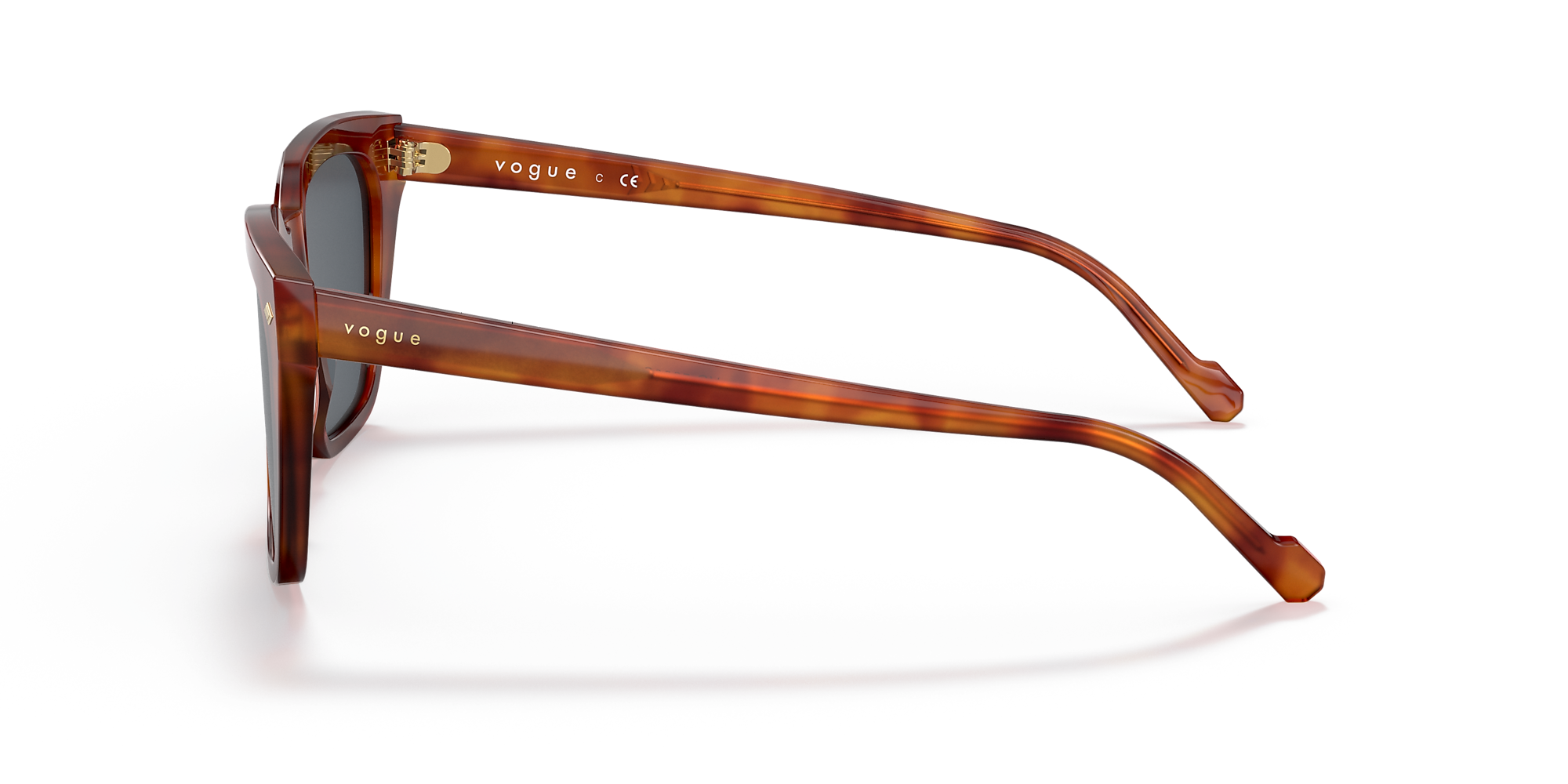 Vogue Grey Lens Sunglasses For Women In Rust