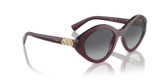 Vogue Round Frame Sunglasses In Transparent Cherry