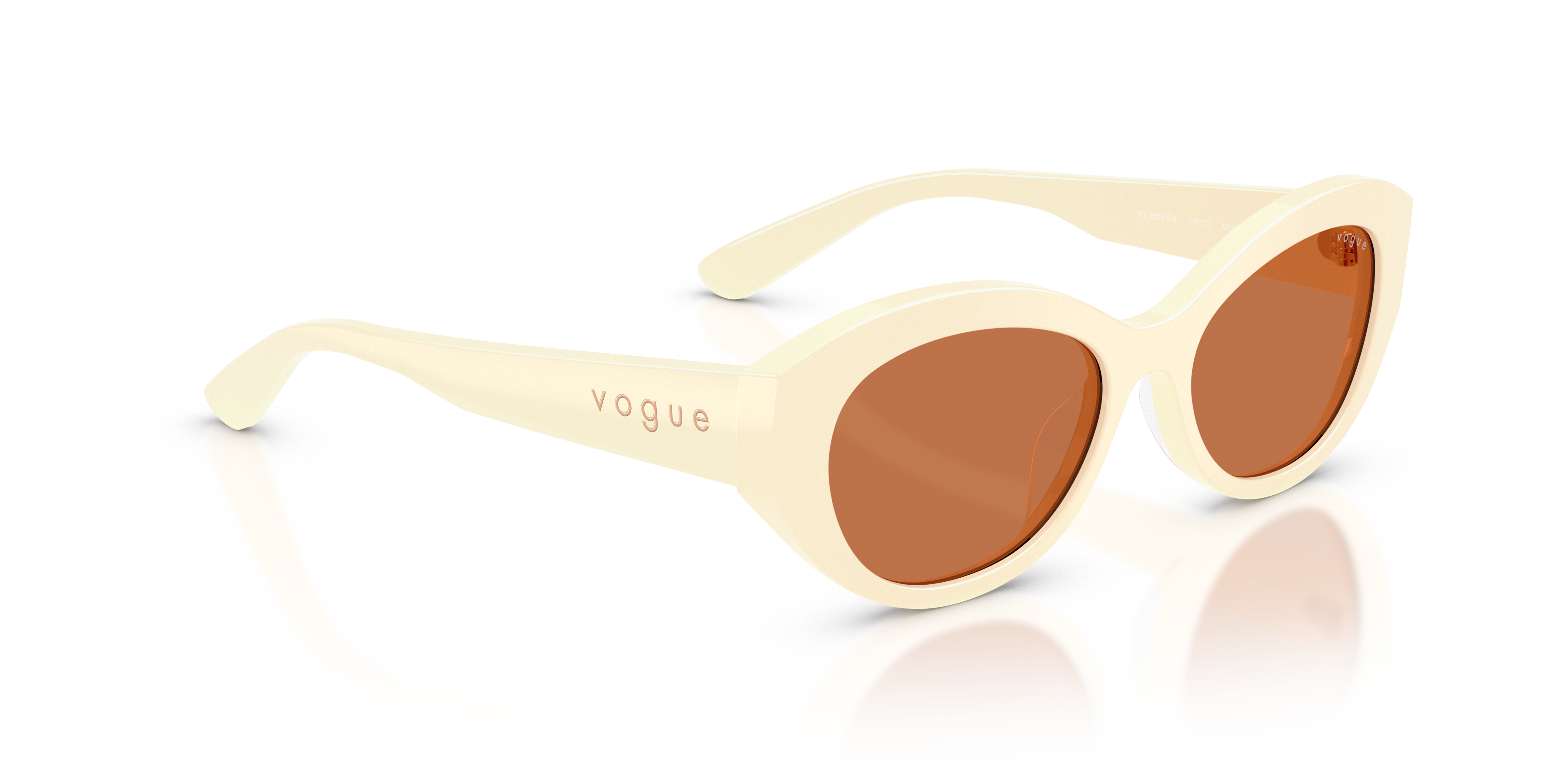 Vogue  Lentes De Sol Sunglasses For Women In Cream