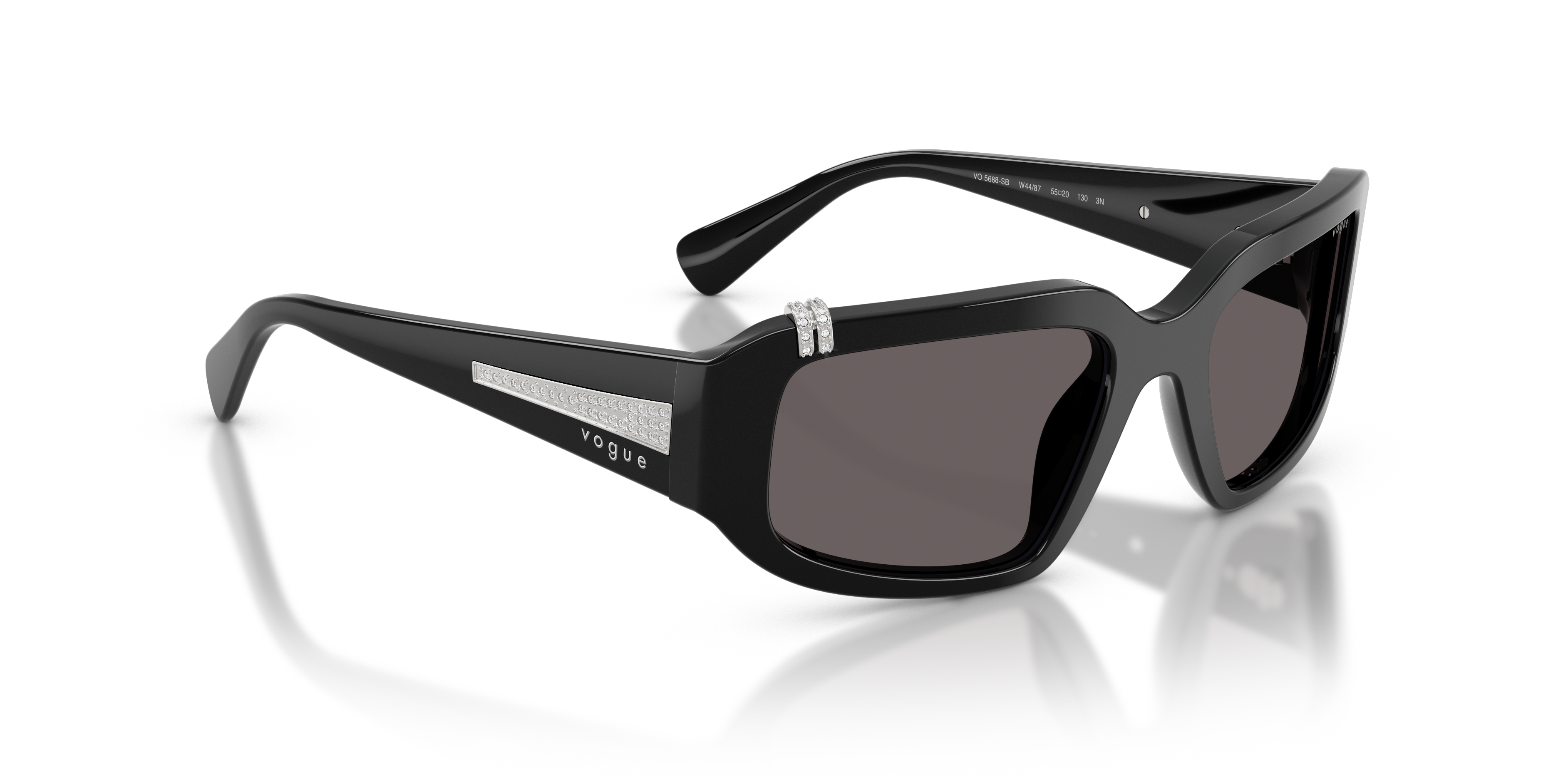 Vogue Sunglasses with Bling For Women In Black