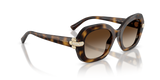 Vogue Irregular Frame Sunglasses In Dark Havana