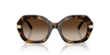 Vogue Irregular Frame Sunglasses In Dark Havana