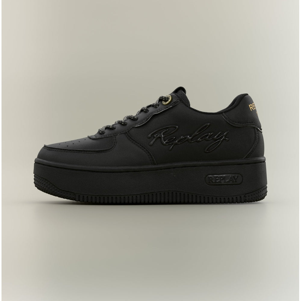 Replay Womens Epic High Matt Shoes In Black