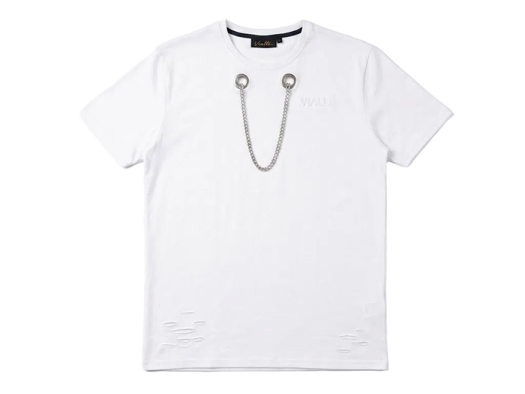 Vailli Mens Dhain T-Shirt In White