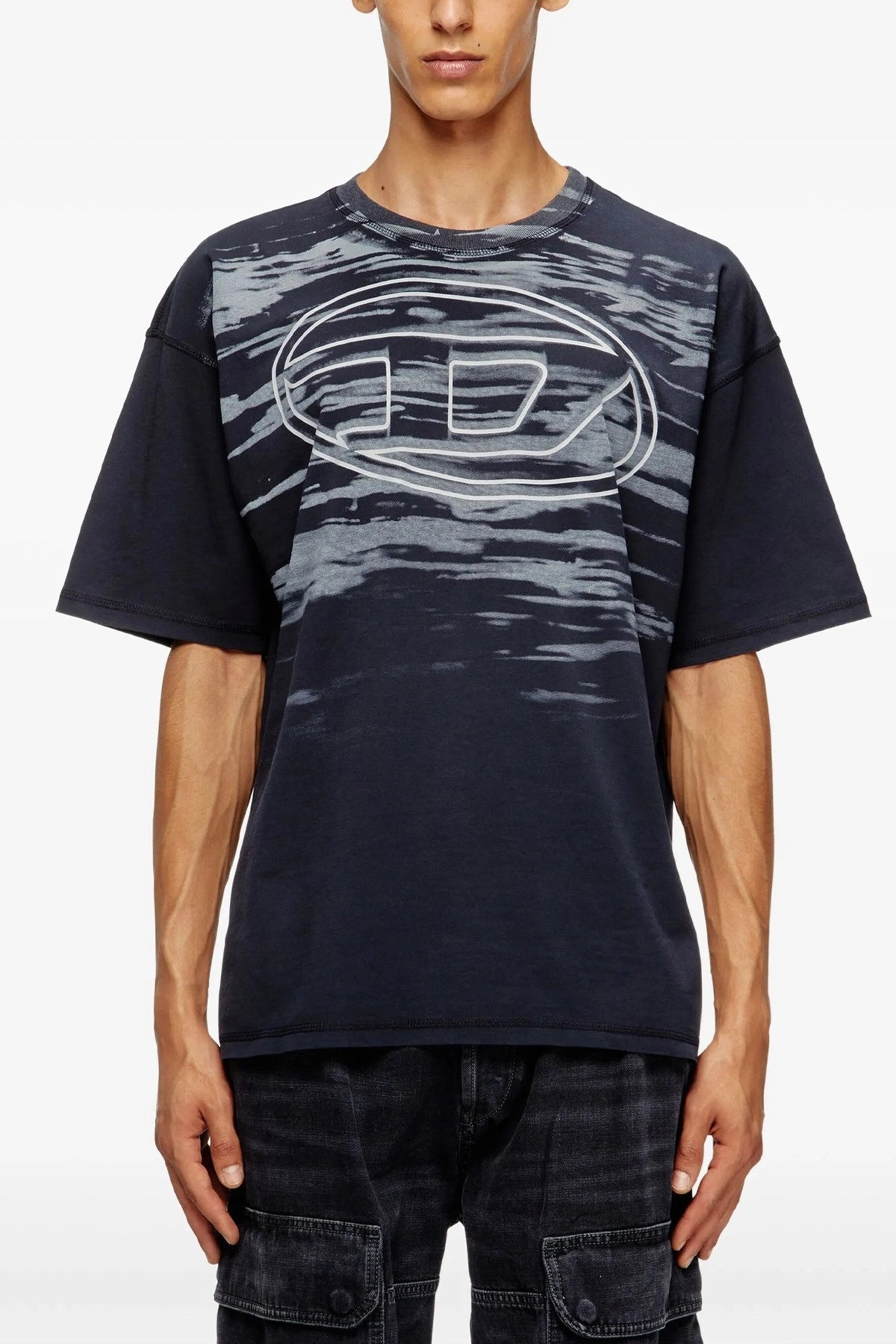 Diesel Mens T-Boxt-T5 T-Shirt In Navy