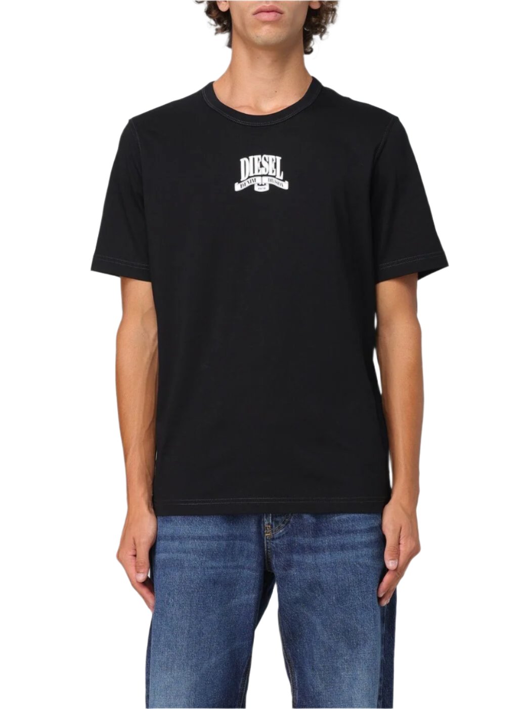 Diesel A150200Grai M - T-Adjust -K10 T-Shirt 9Xx Black