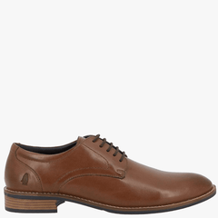 Hush Puppies Mens Rowan Leather Shoes Brown