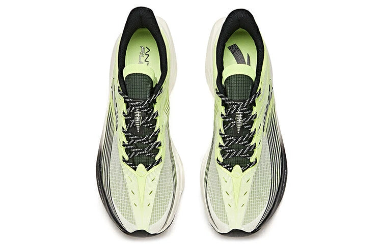 Anta Mens Runnin Shoes In Black & Lime