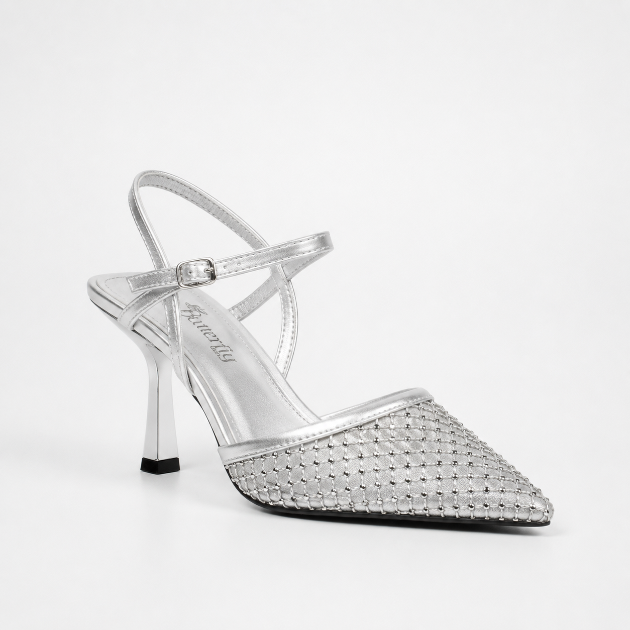Butterfly Feet Ladies Catrina 1 Heels In Silver