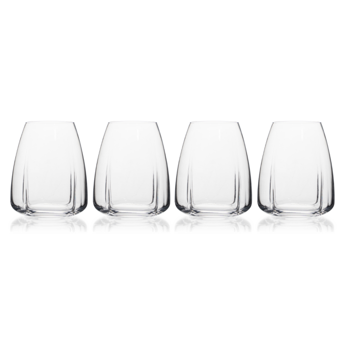 Stemless Glass Set Of 4-Tulip