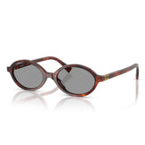 Miu Miu Womens Oval Sunglasses In Brown