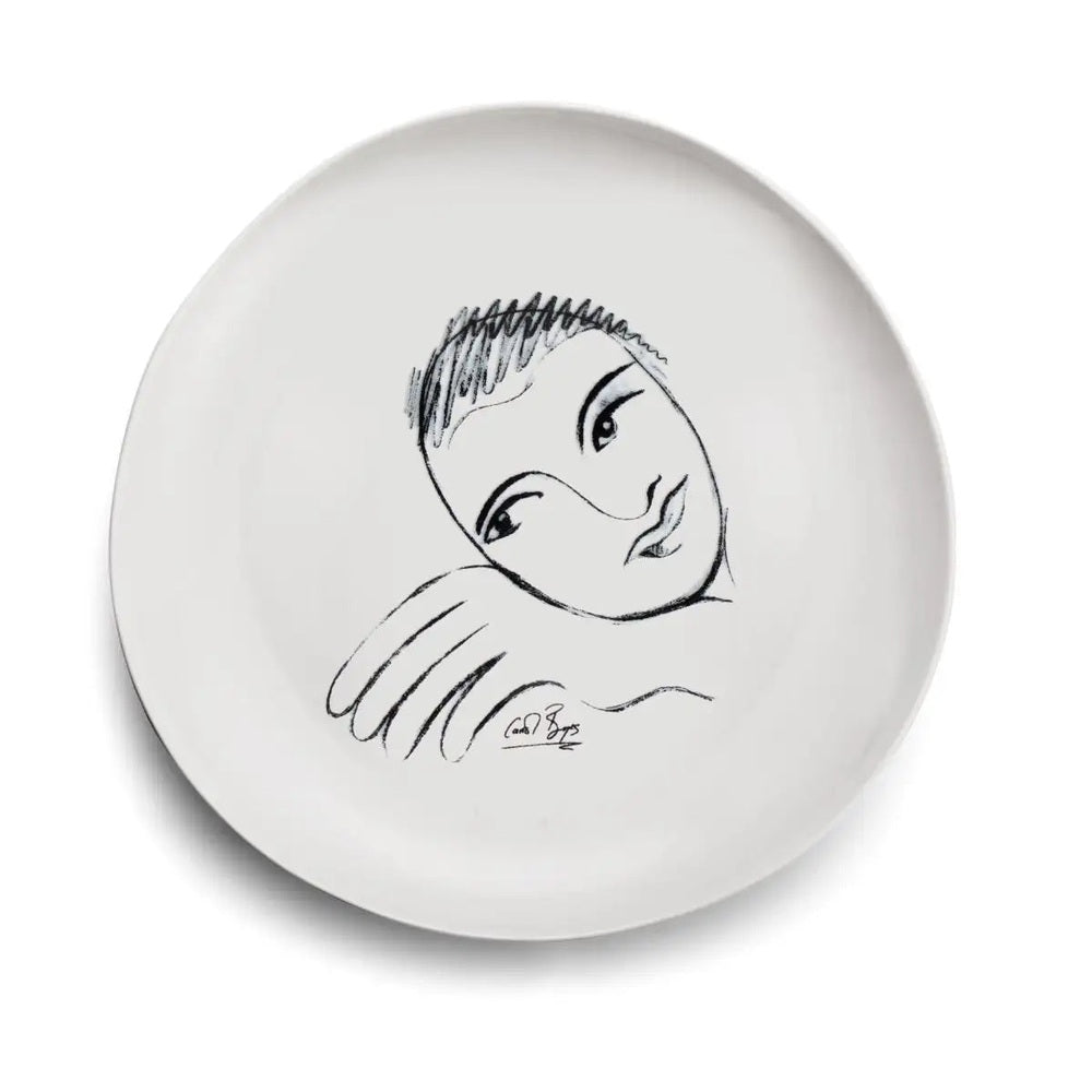 Carrol Boyes Let's Face It Dinner Plate In White