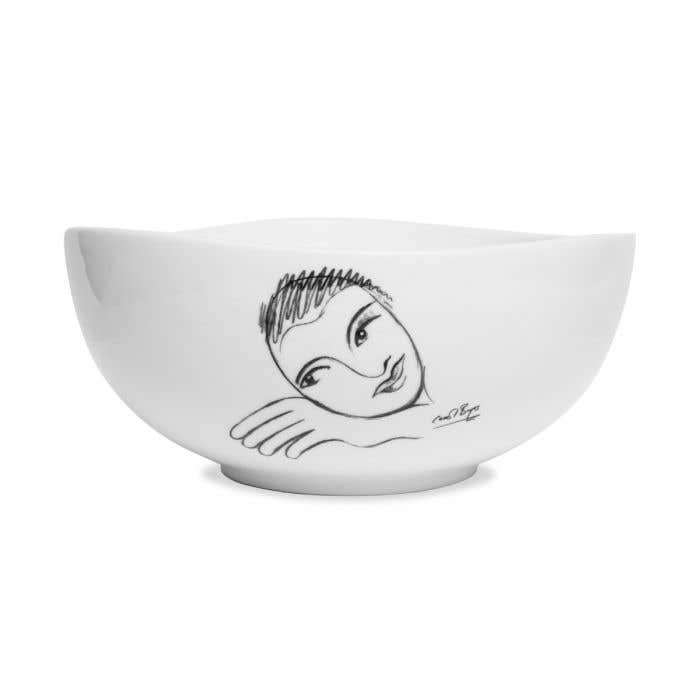 Carrol Boyes Let's Face It Salad Bowl In White