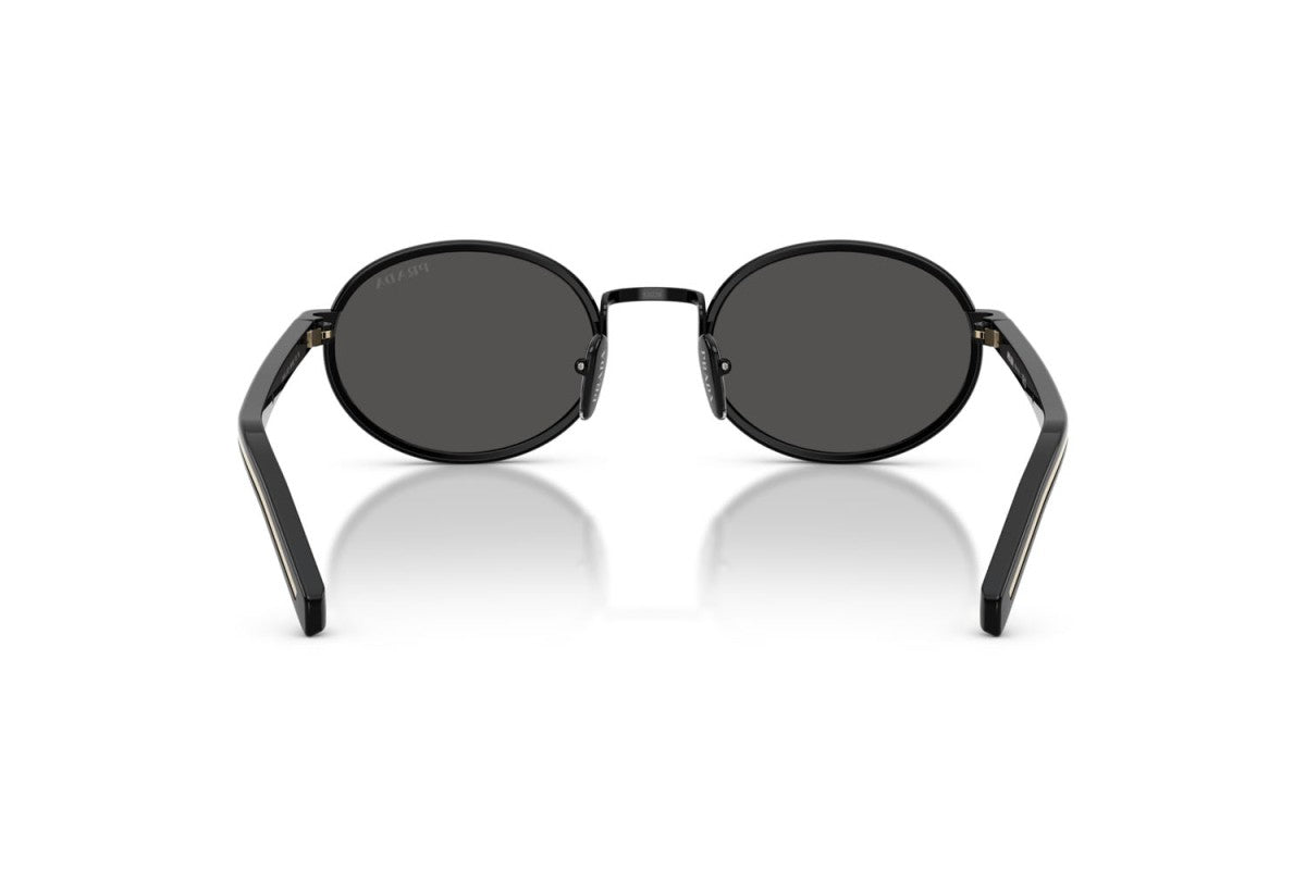 Prada Womens Round Sunglasses In Black