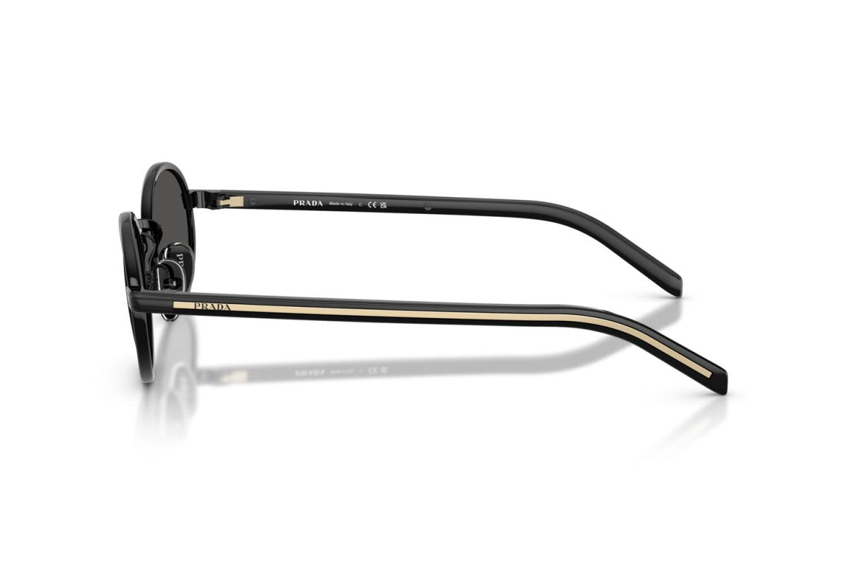 Prada Womens Round Sunglasses In Black