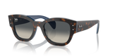 Ray Ban Jorge Unisex Sunglasses In Havanna Grey on Blue