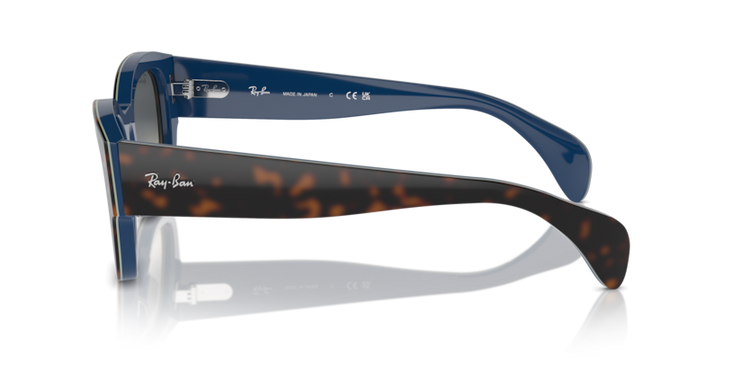 Ray Ban Jorge Unisex Sunglasses In Havanna Grey on Blue