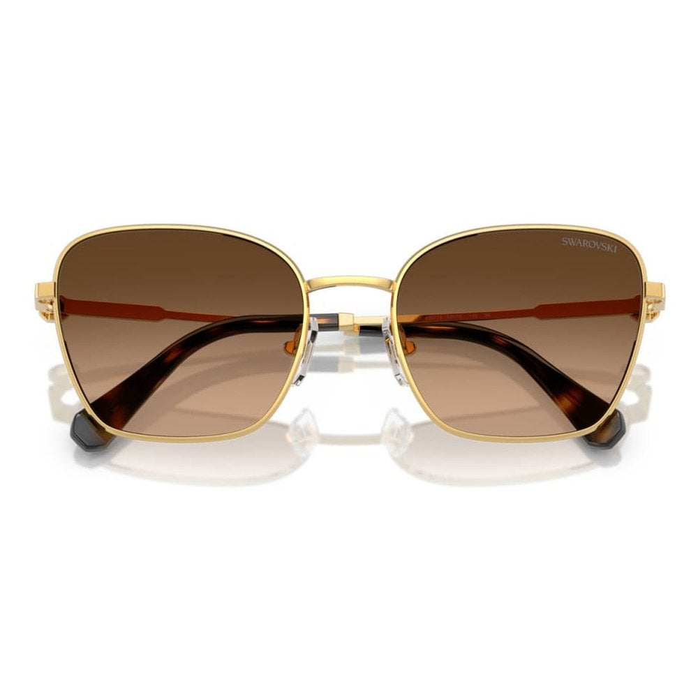 Swarovski Womens Sunglasses In Gold/Gradient Brown