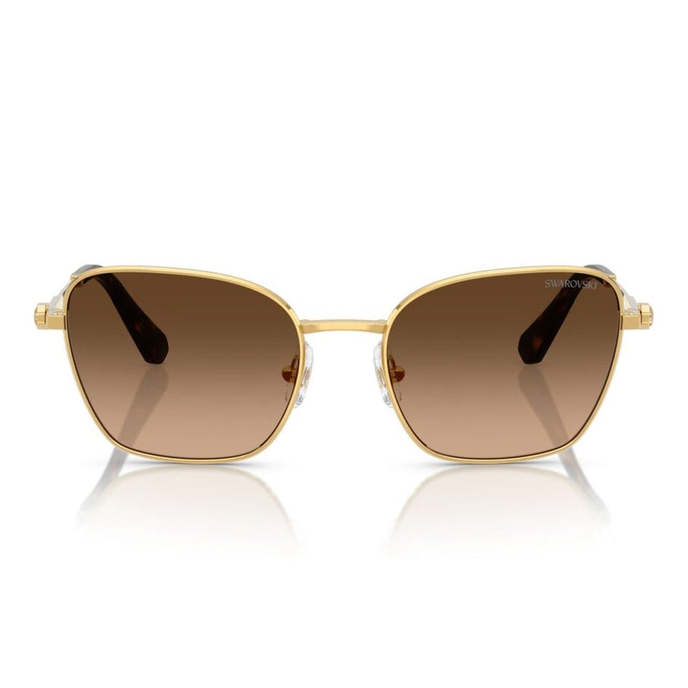 Swarovski Womens Sunglasses In Gold/Gradient Brown