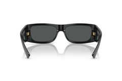 Versace Rectangular Unisex Sunglasses In Black