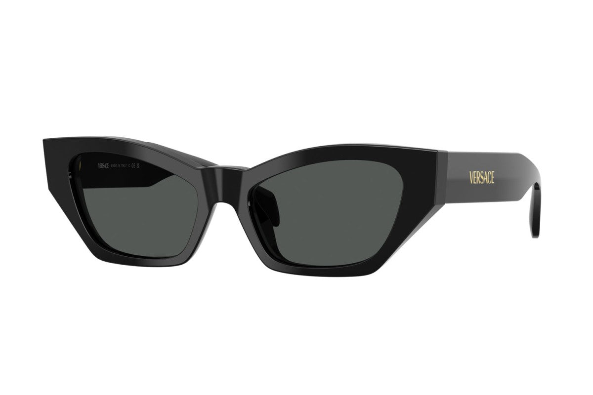 Versace Womens Geometric Sunglasses In Black