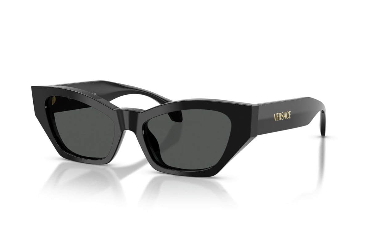 Versace Womens Geometric Sunglasses In Black
