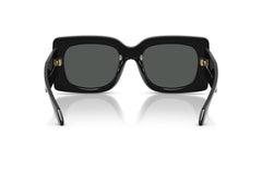 Versace Signature Womens Square Sunglasses In Black