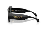Versace Signature Womens Square Sunglasses In Black