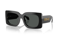 Versace Signature Womens Square Sunglasses In Black