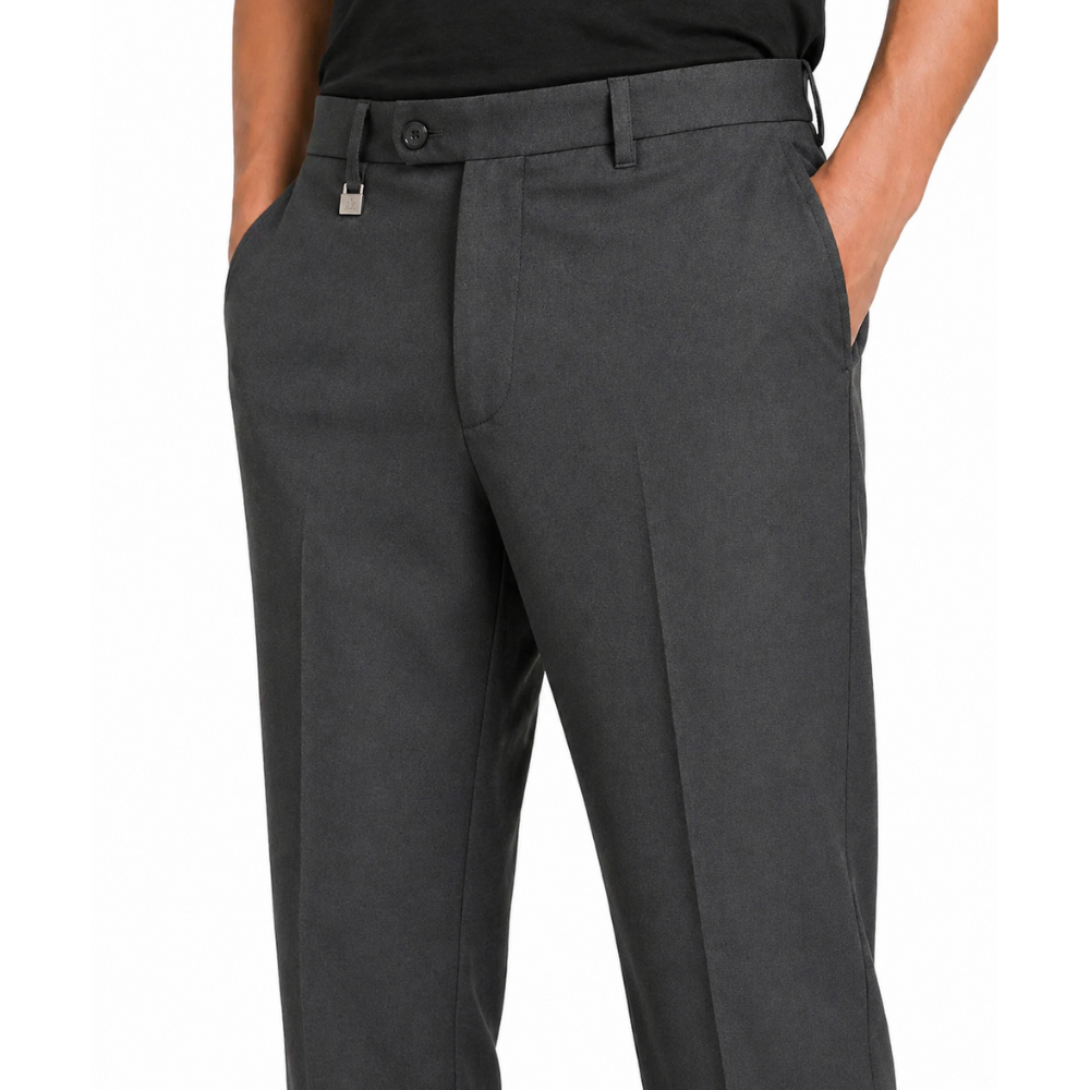 Polo Mens Custom Fit Trouser In Charcoal