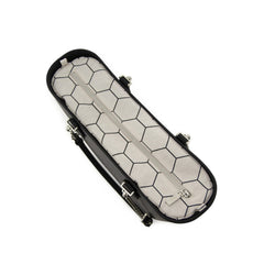 Fenn Pattern Silver Handbag In Black