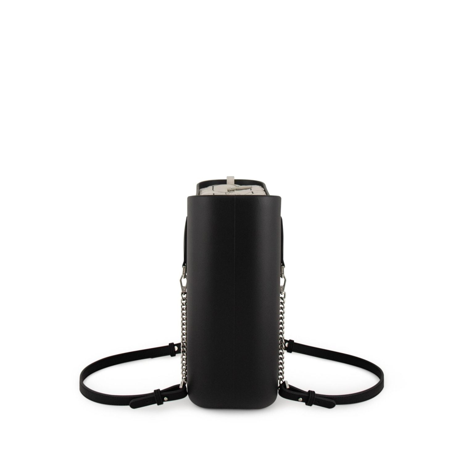 Fenn Pattern Silver Handbag In Black