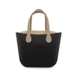 Fenn Plain Stone Handbag In Black