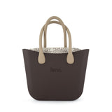 Fenn Light Stone Handle Tote Bag In Chocolate