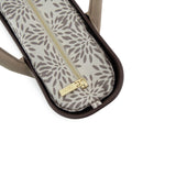 Fenn Light Stone Handle Tote Bag In Chocolate