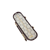 Fenn Gold Chain Pattern Print Tote Bag In Purple
