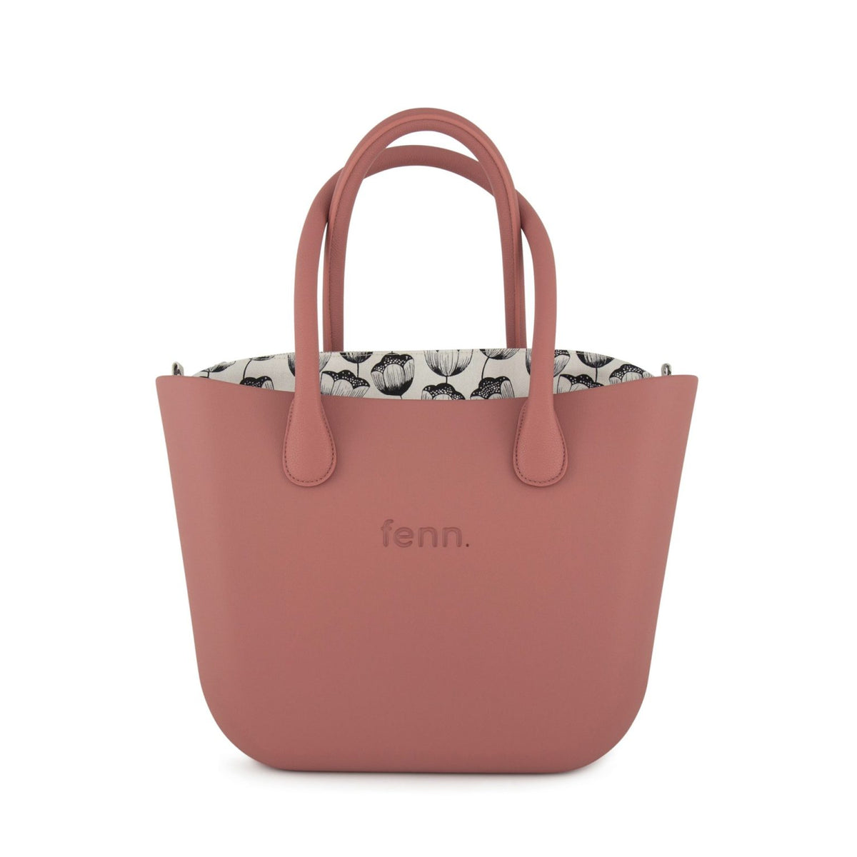 Fenn Silver Zip Pink Handle Tote Bag In Pink