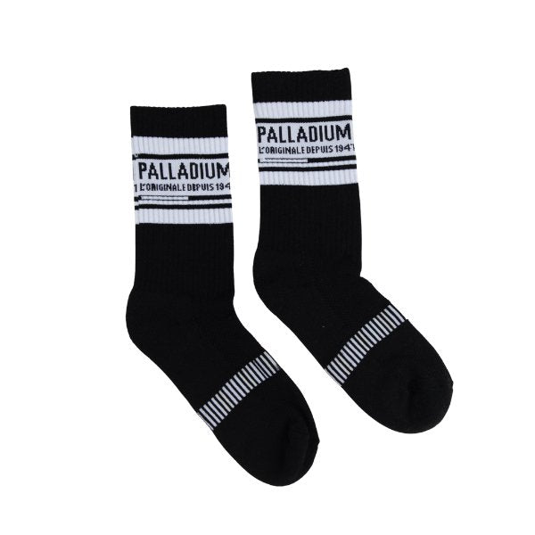 Palladium Ps8974 Mens Stripe Ctn Shaft Socks Black