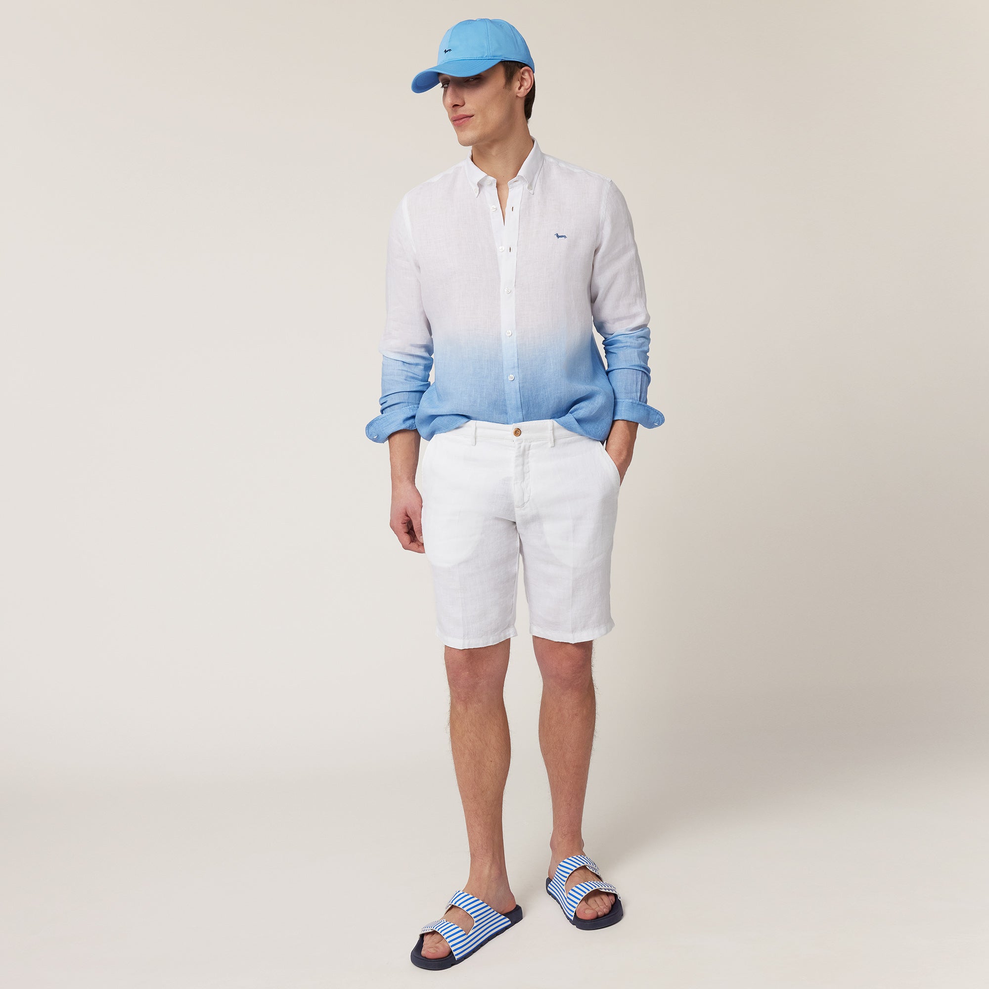 Harmont & Blaine Crn567013370N Shirt White & Blue