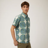 Harmont & Blaine Csn035013203M  Shirt White & Green