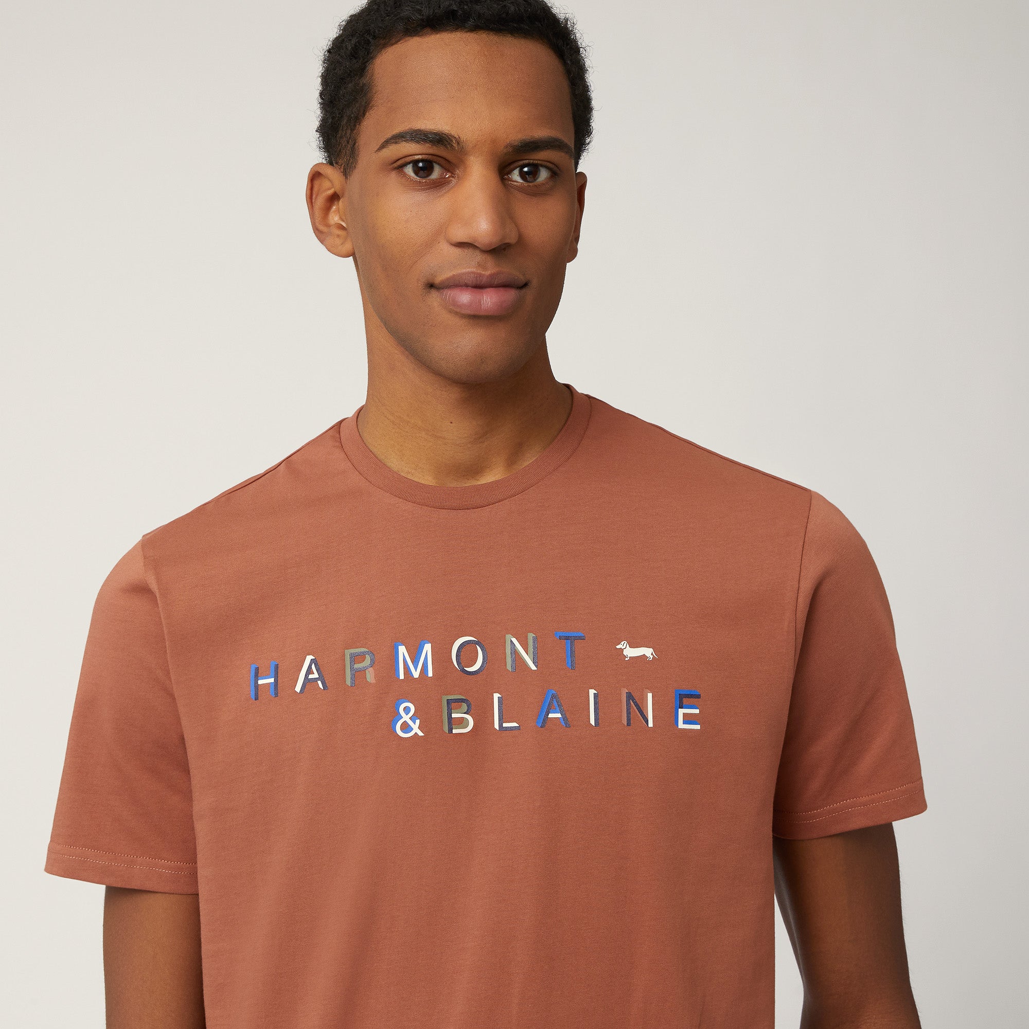 Harmont & Blaine Irn249021824 T-Shirt Brick