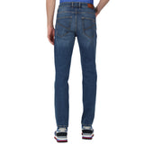 Harmont & Blaine Mens 5 Pocket Basic Narrow Jeans In Denim Blue