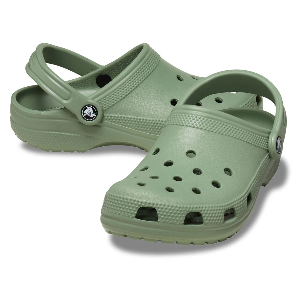 Crocs Unisex Classic Shoes In Moss