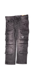 Soviet Boys Franco Cargo Pocket Denim Jeans In Black