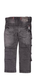 Soviet Boys Franco Cargo Pocket Denim Jeans In Black