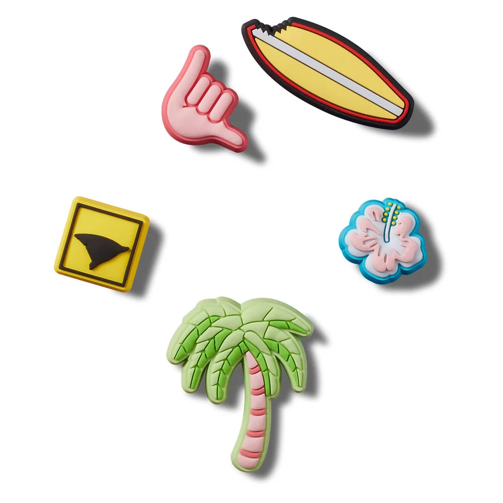 Crocs Surfing 5 Pack Plugs In Neutral