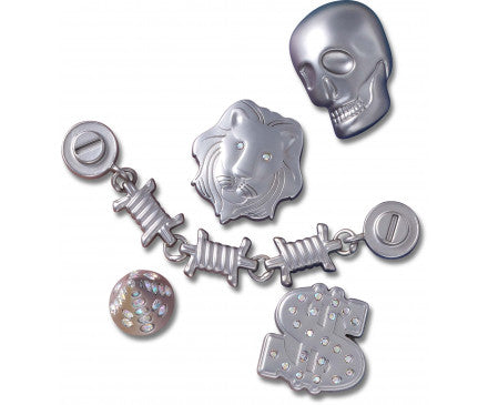 Crocs Bling Bling 5 Pack Plugs In Neutral