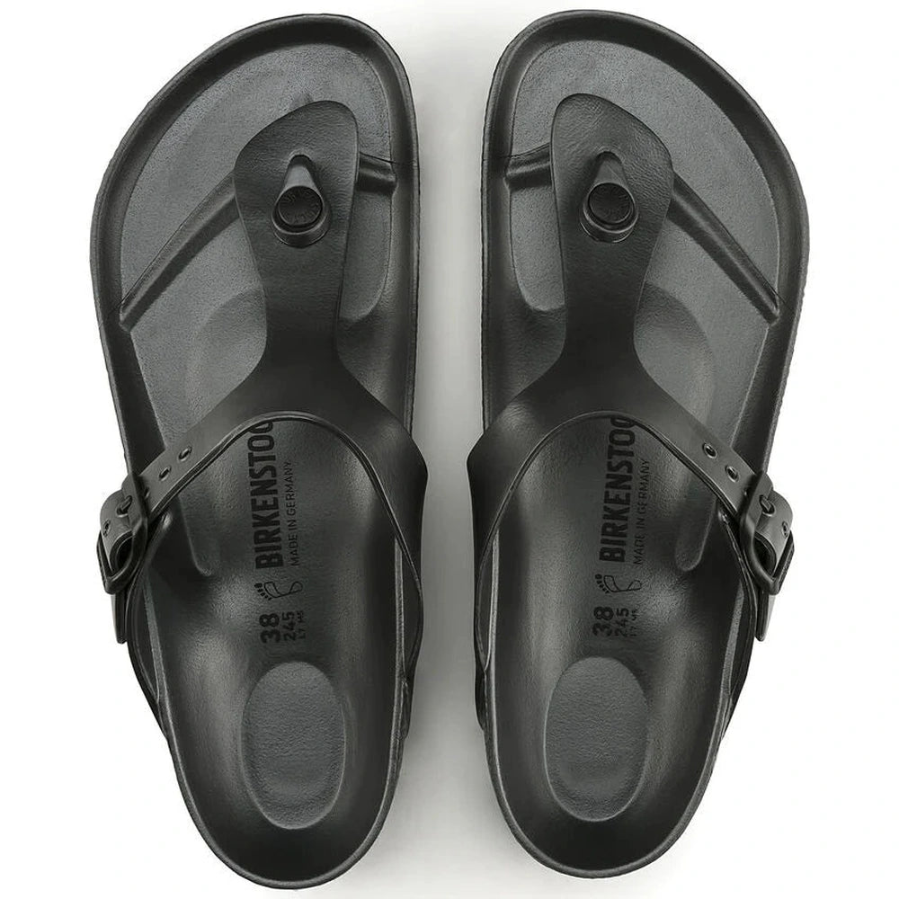Birkenstock Mens Gizeh Eva Metallic Shoes In Anthracite